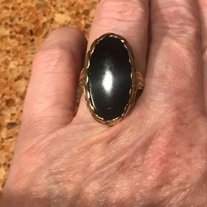 10k Black Onyx Ring